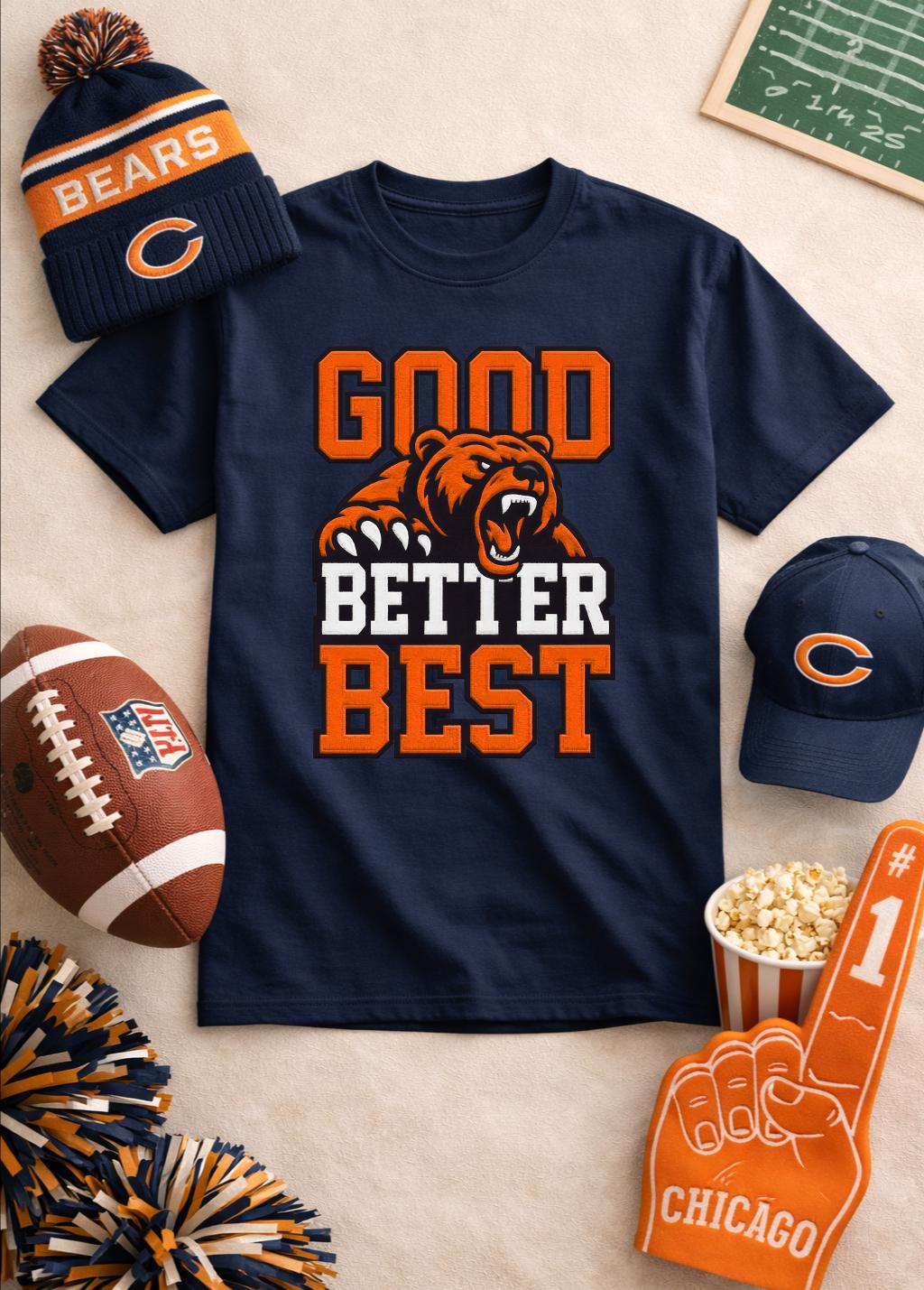Street Fashion Chicago - T-shirt Good Better Best Bear per