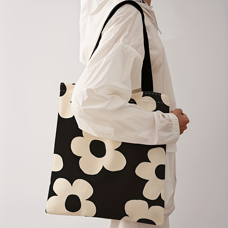 Tote Bag Canvas Print - Borsa tote con stampa di fiori