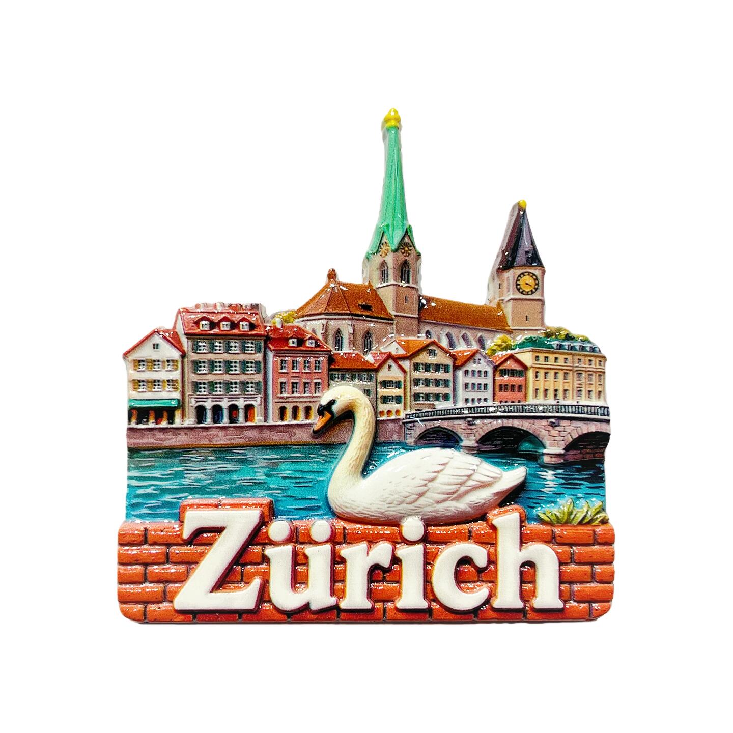 Street Fashion Zurich - Zurich, Svizzera - Magnete Decorativo 3D