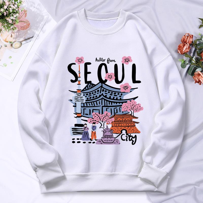 Street Fashion Of Seoul - Seoul Bellissimo scenario Stampa Donna Con
