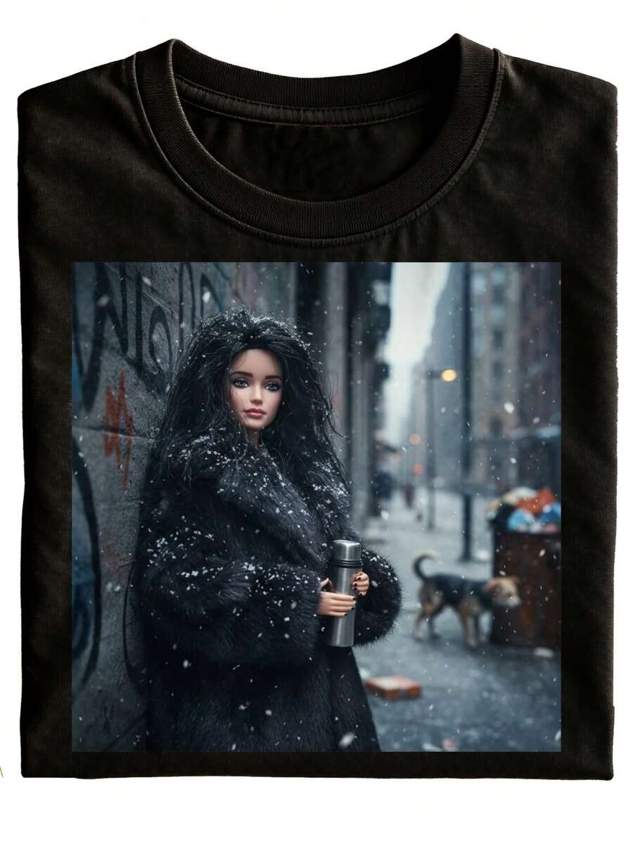 Street Fashion Urban - T-shirt con motivo Snow Street e