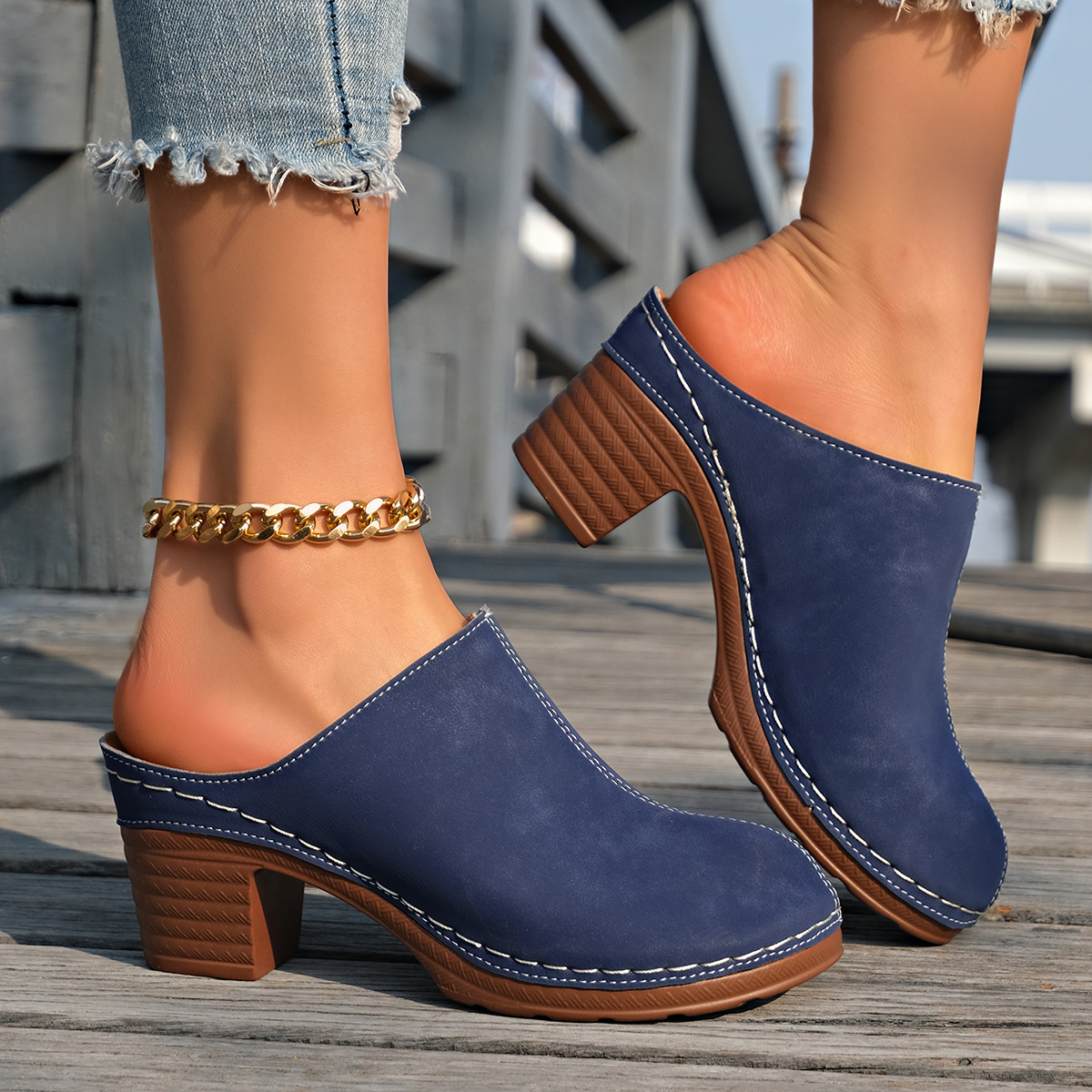 Street Fashion Events - Sandali Imbottiti da Donna, Eleganti Mules