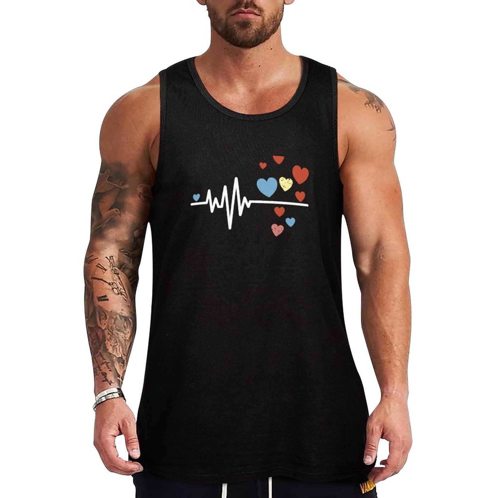 Street Fashion Urban - Heartbeat of Love, Canotta Heart EKG,