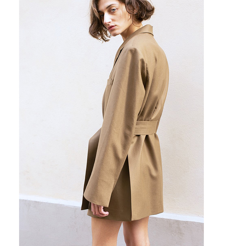 Street Fashion Week - Elegante Abito Midi Kaki Stile Fashion