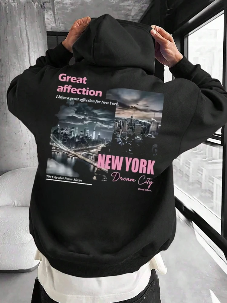 Street Fashion New York 2025 - Felpe con cappuccio stampate New York