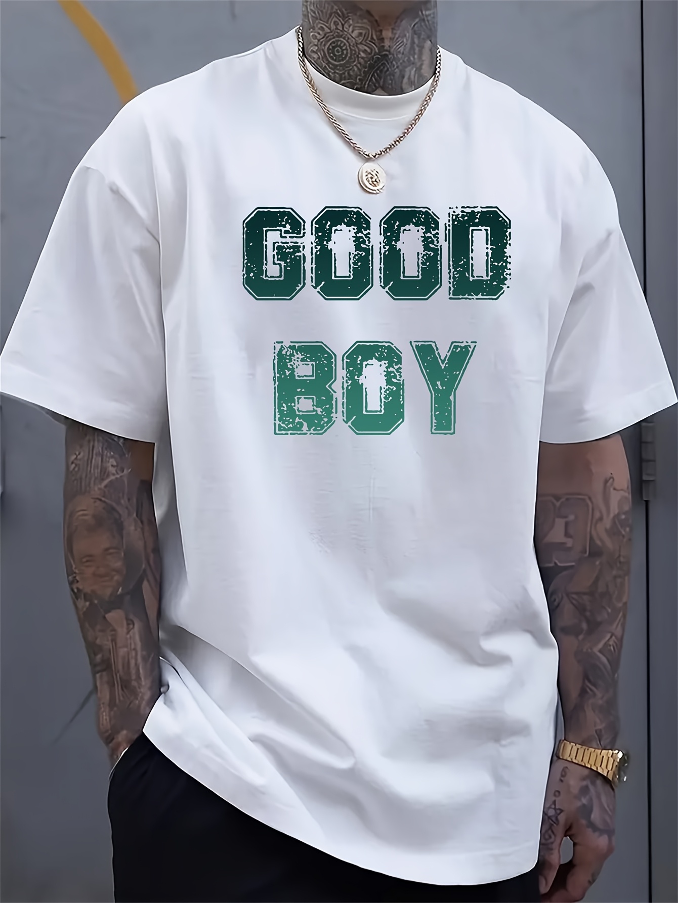 Street Fashion Urban - T-shirt da uomo con stampa 