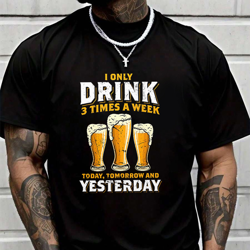 Street Fashion Week - T-shirt con stampa grafica da uomo