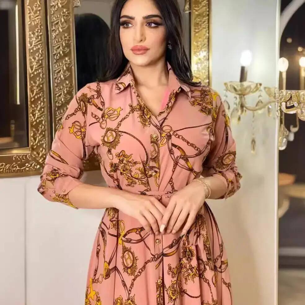 Street Fashion Dubai - Abito Lungo Elegante da Donna Taglie