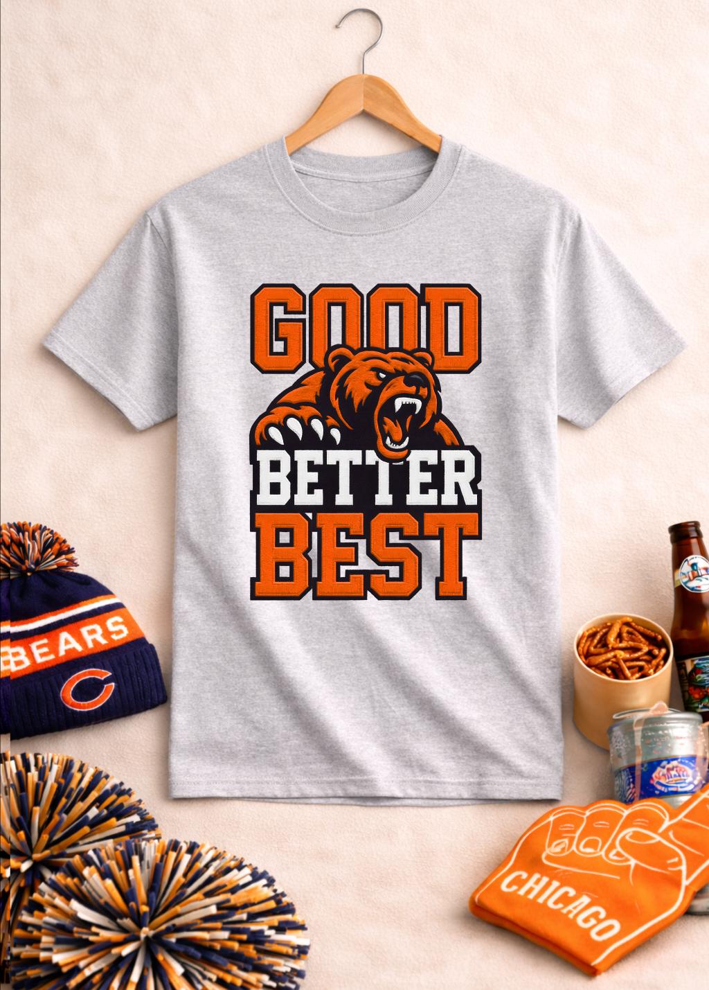 T-shirt Good Better Best Bear  - Street Fashion Chicago recensione e prezzo