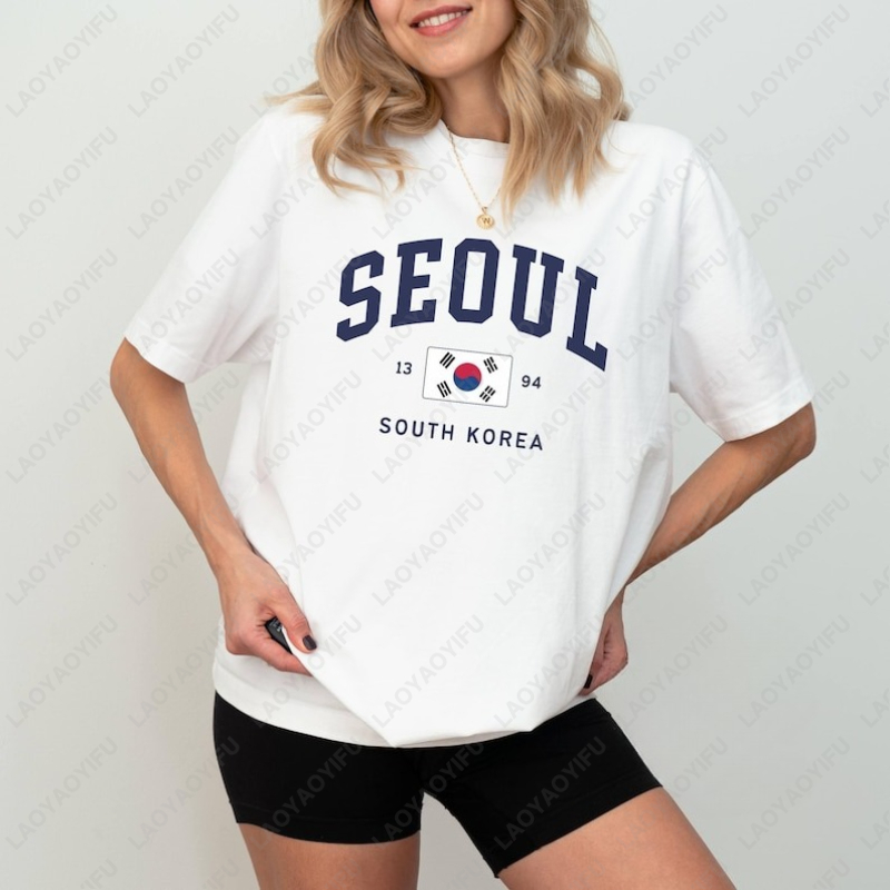 Seoul Bandiera sudcoreana T-sh - Street Fashion Of Seoul recensione e prezzo
