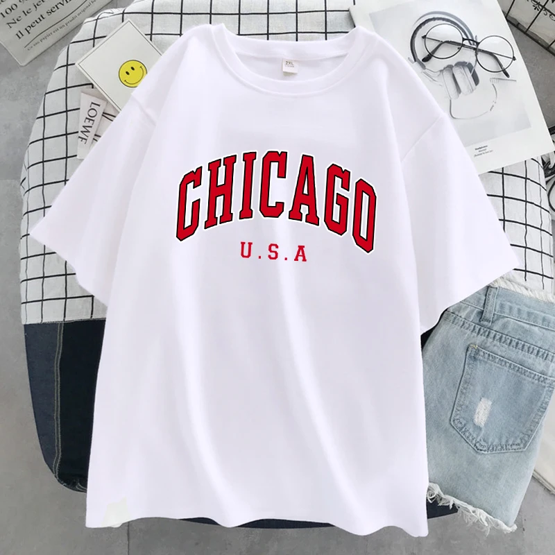 T-shirt con stampa grafica del - Street Fashion Chicago recensione e prezzo