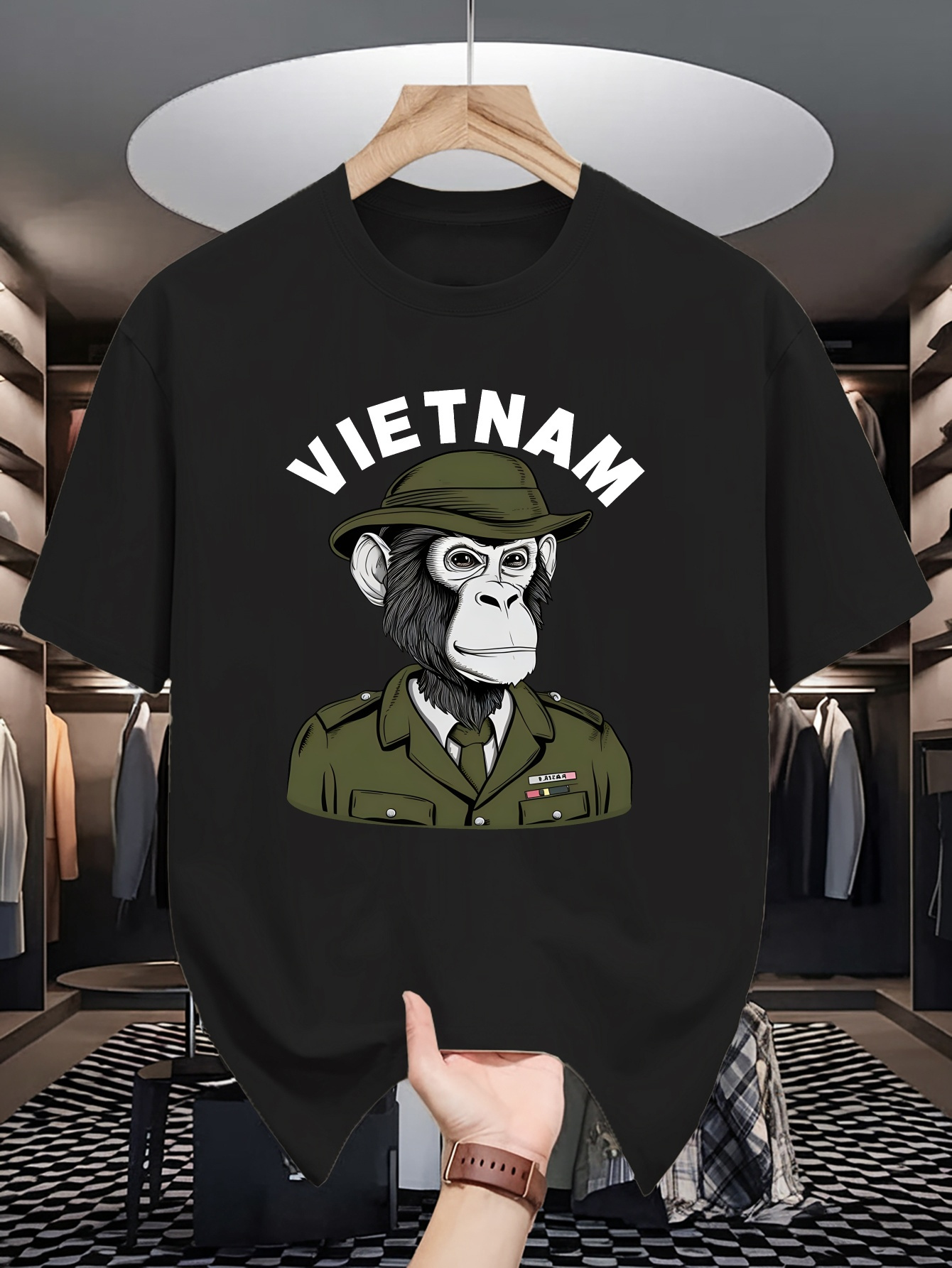 T-shirt da uomo in cotone con  - Street Fashion In Vietnam recensione e prezzo