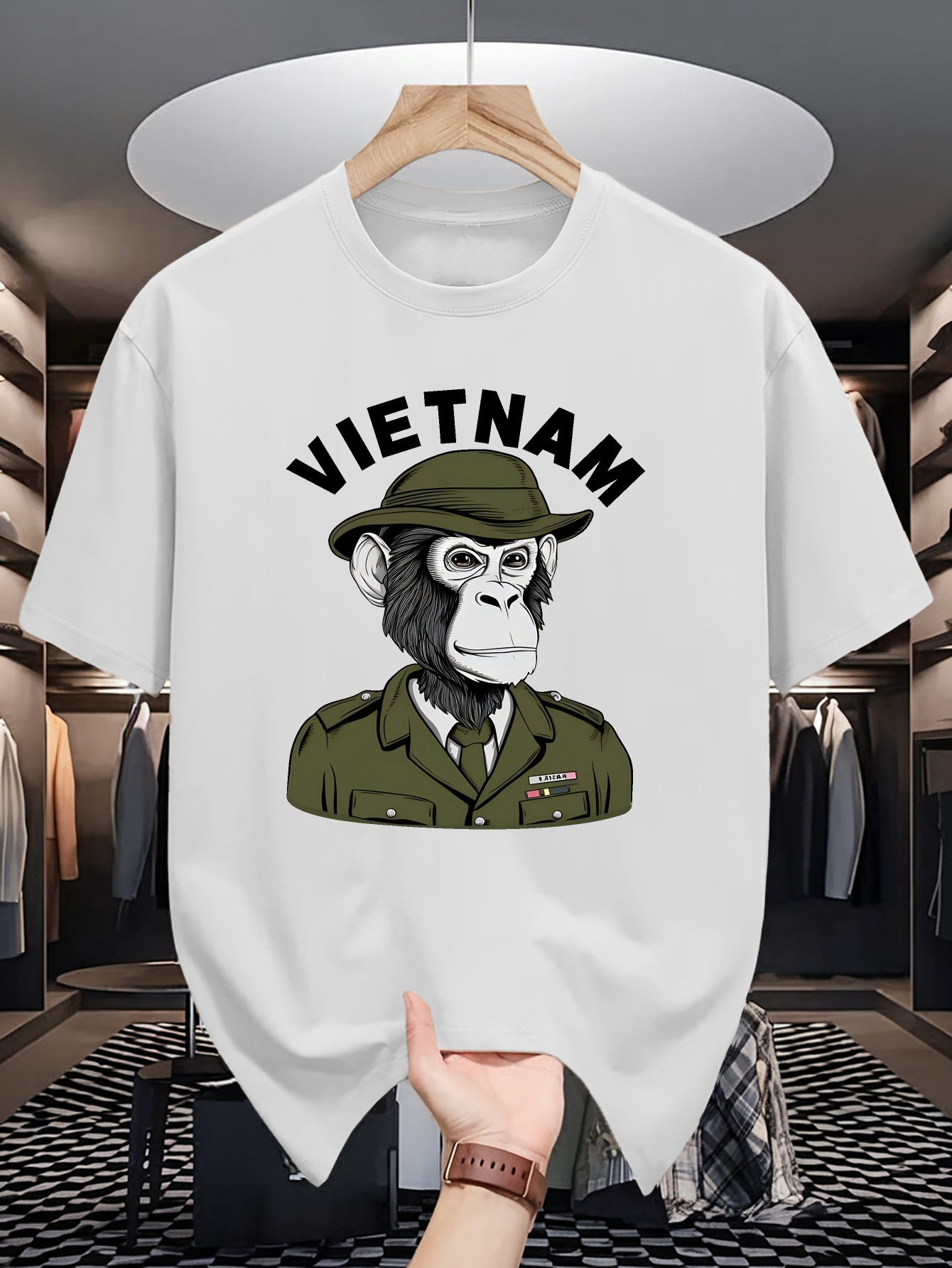 T-shirt da uomo in cotone con  - Street Fashion In Vietnam recensione e prezzo