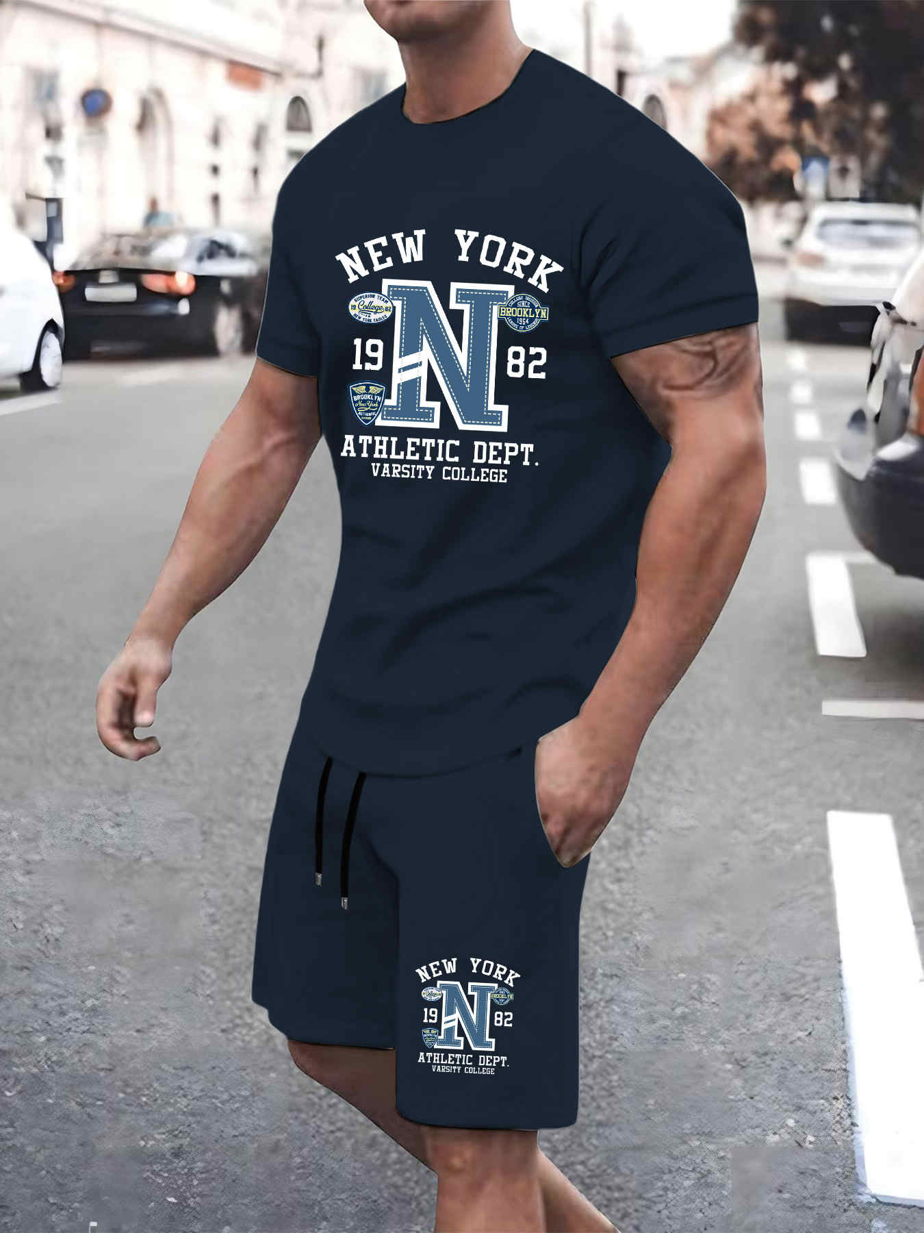 2025 New Summer Mens Set T-shi - Street Fashion New York 2025 recensione e prezzo