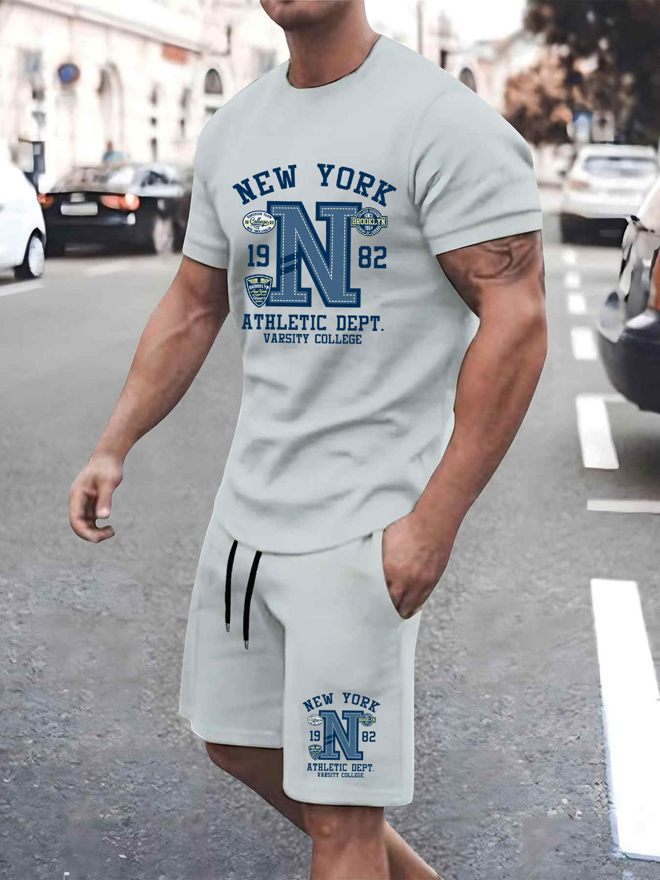 2025 New Summer Mens Set T-shi - Street Fashion New York 2025 recensione e prezzo
