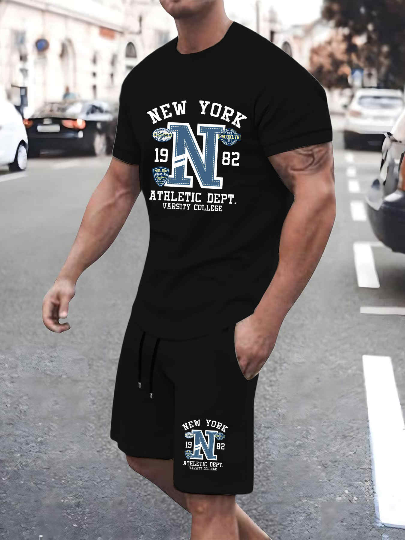 2025 New Summer Mens Set T-shi - Street Fashion New York 2025 recensione e prezzo