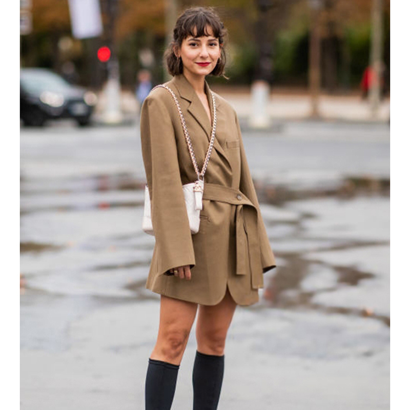 Elegante Abito Midi Kaki Stile - Street Fashion Week recensione e prezzo