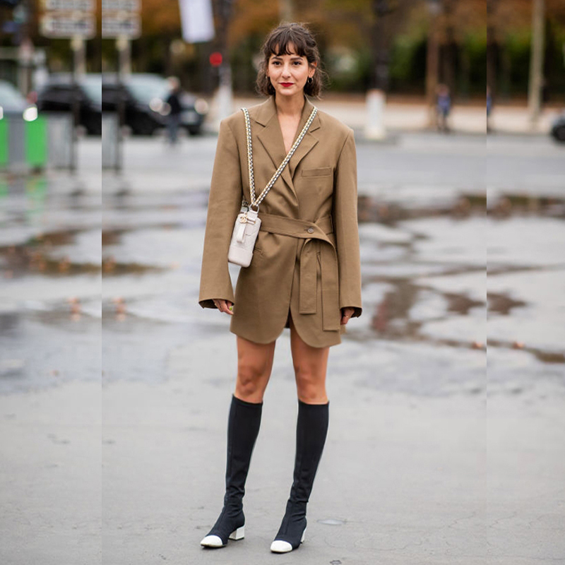 Elegante Abito Midi Kaki Stile - Street Fashion Week recensione e prezzo