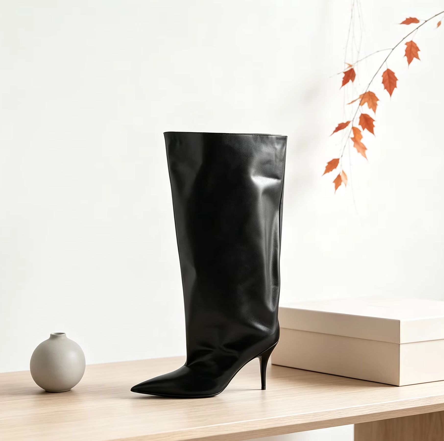 Stivali alti al ginocchio con  - Street Fashion Winter recensione e prezzo