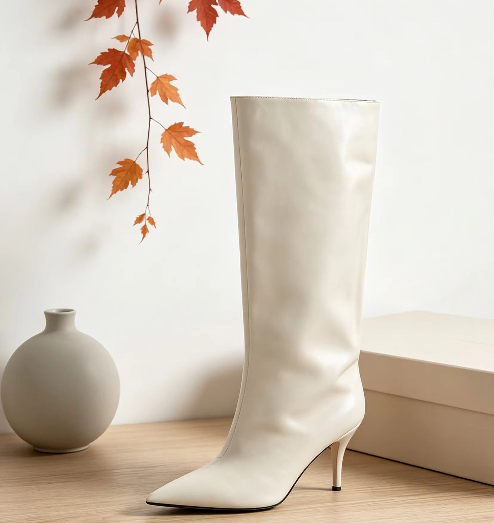 Stivali alti al ginocchio con  - Street Fashion Winter recensione e prezzo