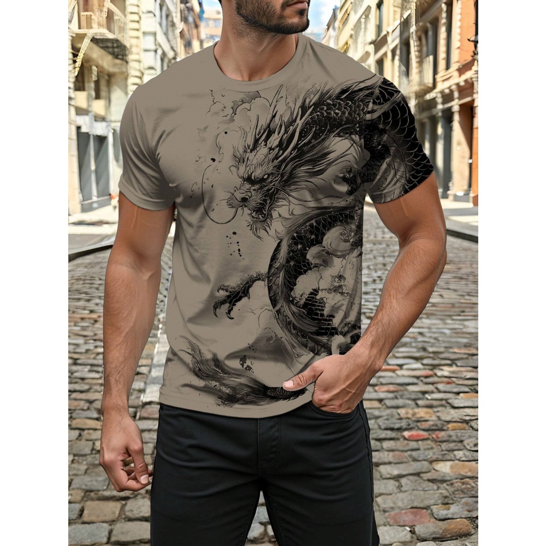 T-shirt da uomo con stampa dra - Street Fashion Urban recensione e prezzo