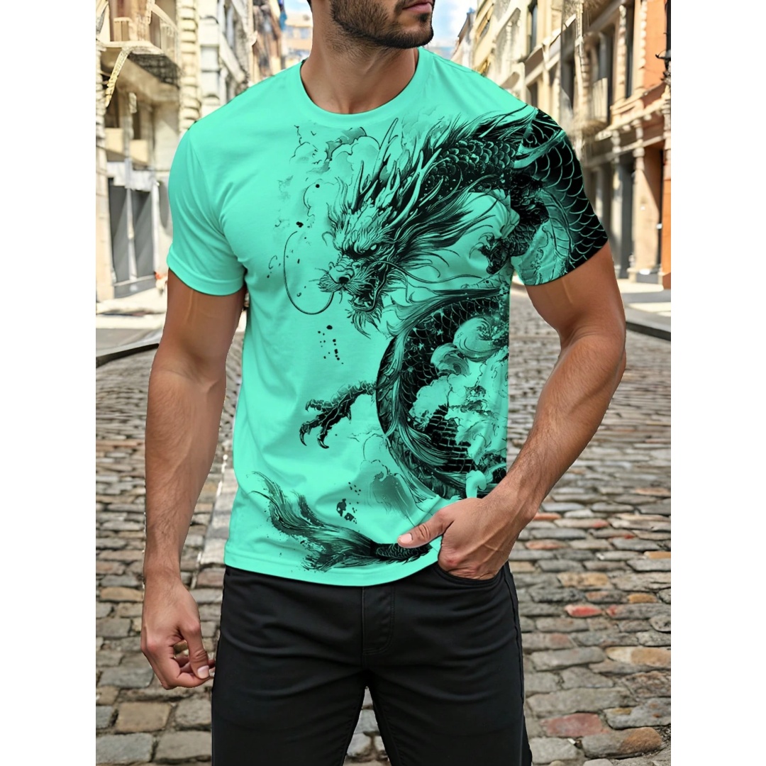 T-shirt da uomo con stampa dra - Street Fashion Urban recensione e prezzo